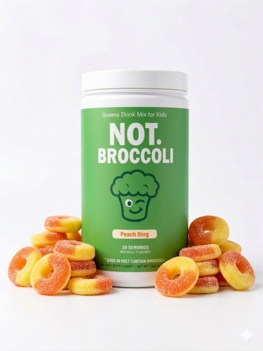 NOT. Broccoli Peach Ring flavor